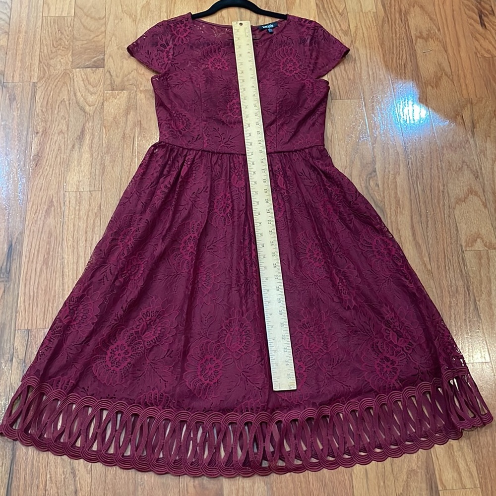 Kensie Size 8 Dress lined lace cap sleeve beautiful details Rear Zipper - Picture 11 of 13